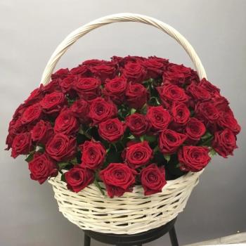 Букет Корзина с 115 розами Артикул  256414ufa